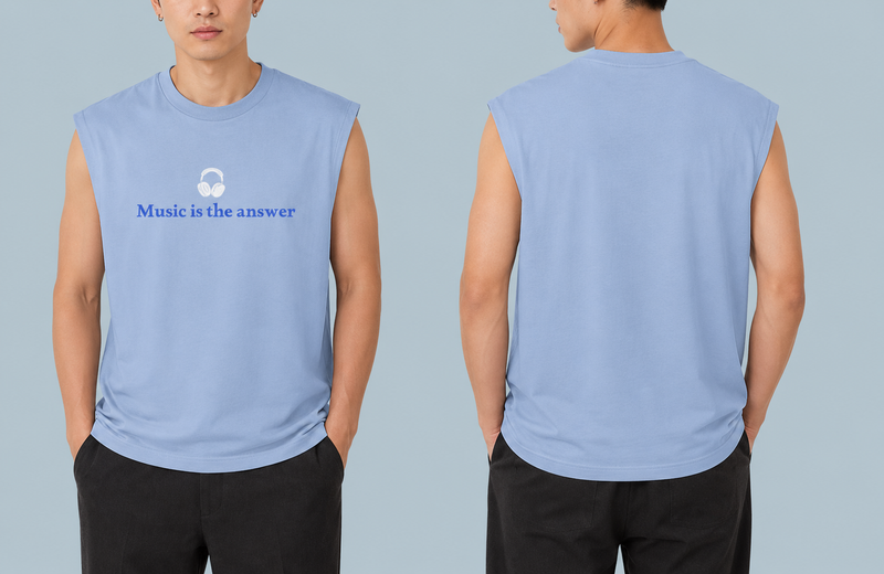 Music Cut Sleeve T-shirt